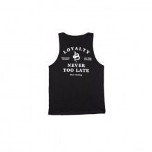 The Black 'Never Too Late' Tank back