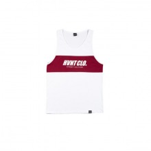 The White:Burgundy 'Sideways' Tank