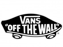 Vans "Off The Wall" Black - White Sticker