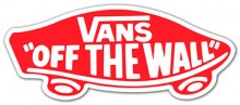 Vans "Off The Wall" Red Sticker