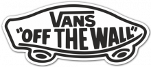 Vans "Off The Wall" White Sticker